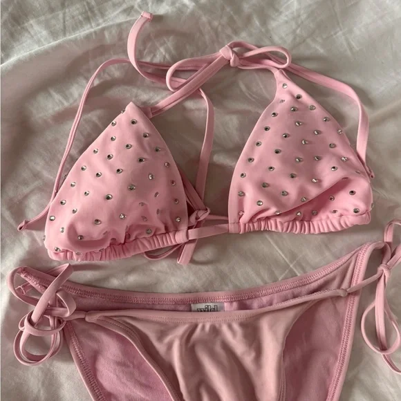 Wild Fable Rhinestone String Bikini - Picture 3 of 5